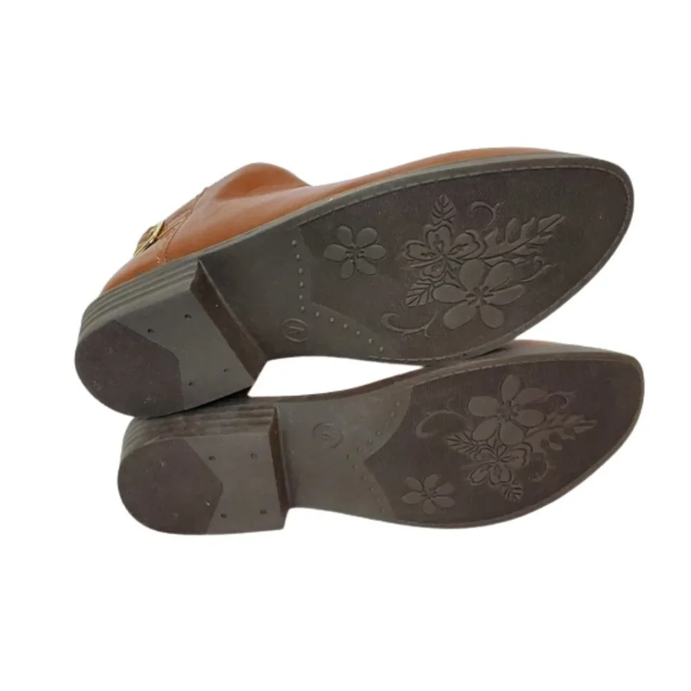 Kids Crown and Ivy Cognac Ankle Boots